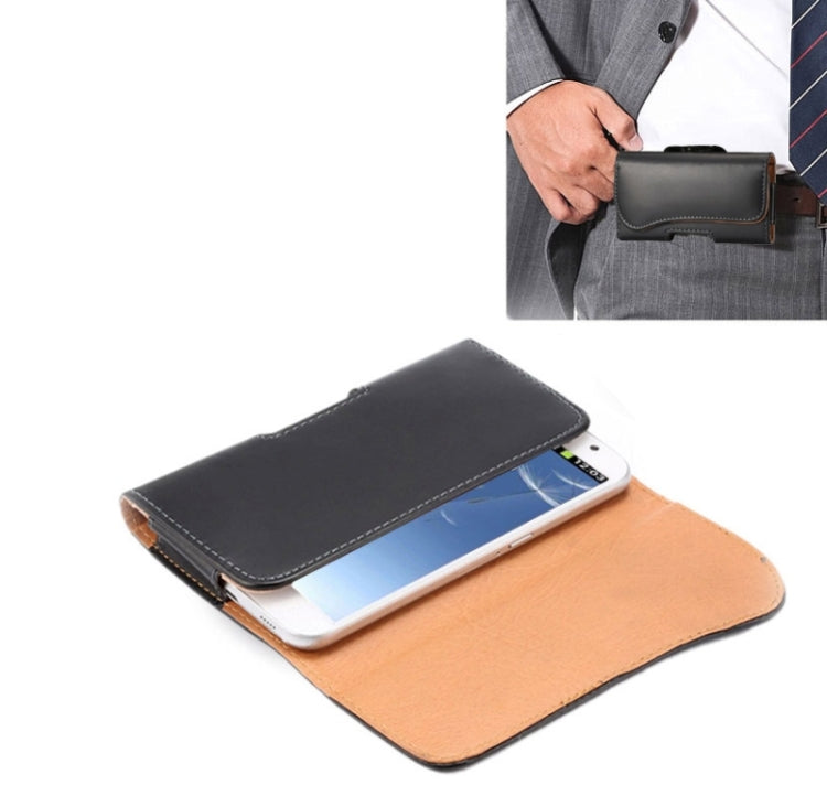 Crazy Horse Texture Vertical Flip Leather Case / Waist Bag with Back Splint and Arch Design for Galaxy S3 / i9300