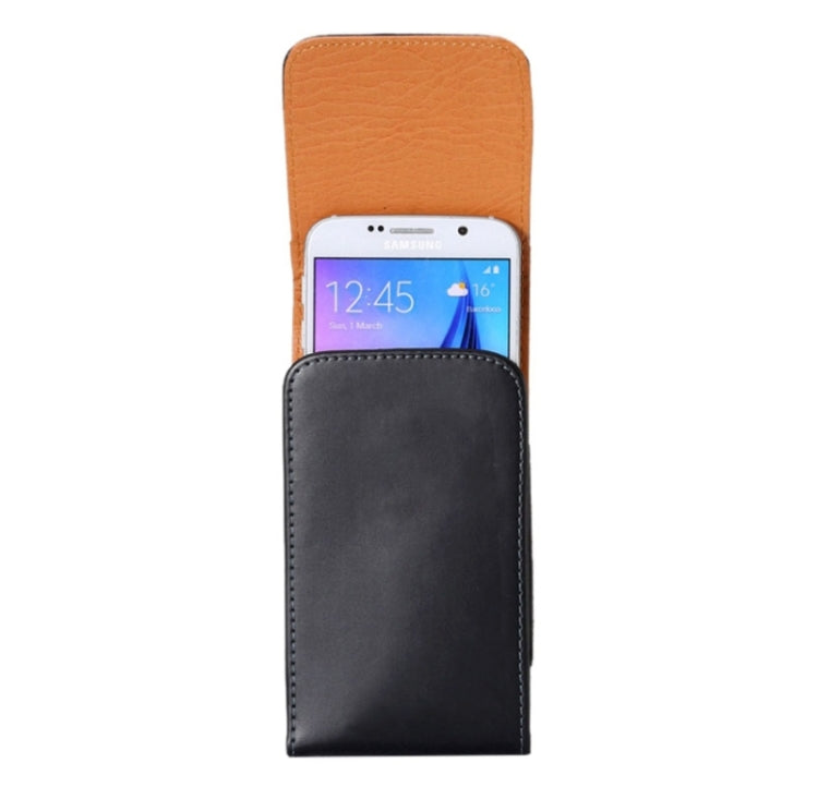 For iPhone X & Galaxy S7 & S6 / G920 Crazy Horse Texture Vertical Flip Leather Case / Waist Bag with Back Splint