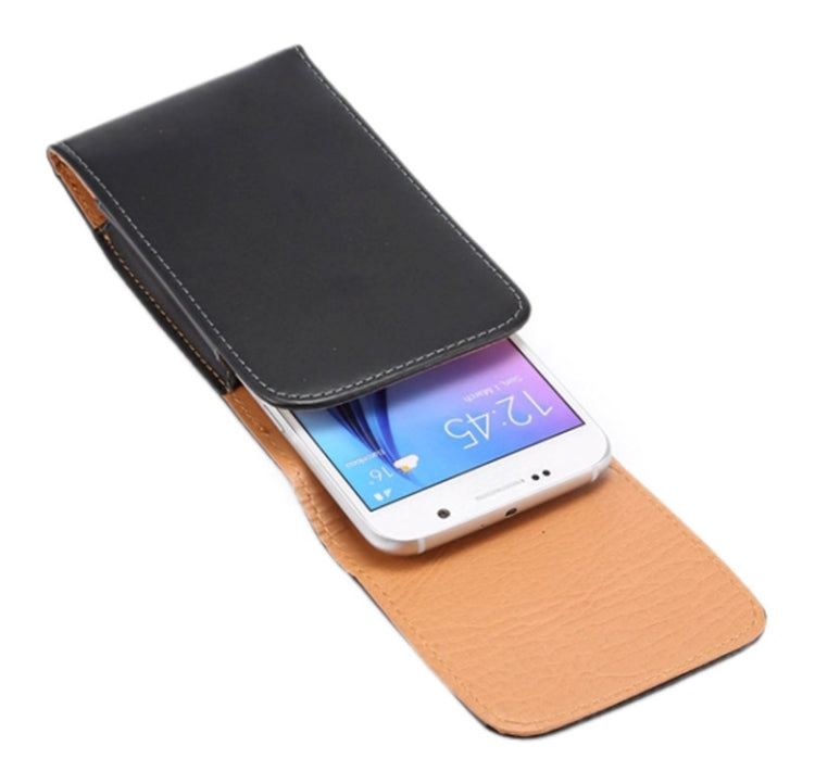 For iPhone X & Galaxy S7 & S6 / G920 Crazy Horse Texture Vertical Flip Leather Case / Waist Bag with Back Splint
