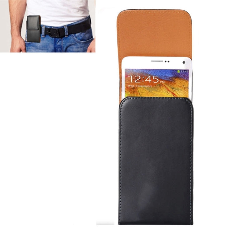 Crazy Horse Texture Vertical Flip Leather Case / Waist Bag with Back Splint for Galaxy Note 3 / N900
