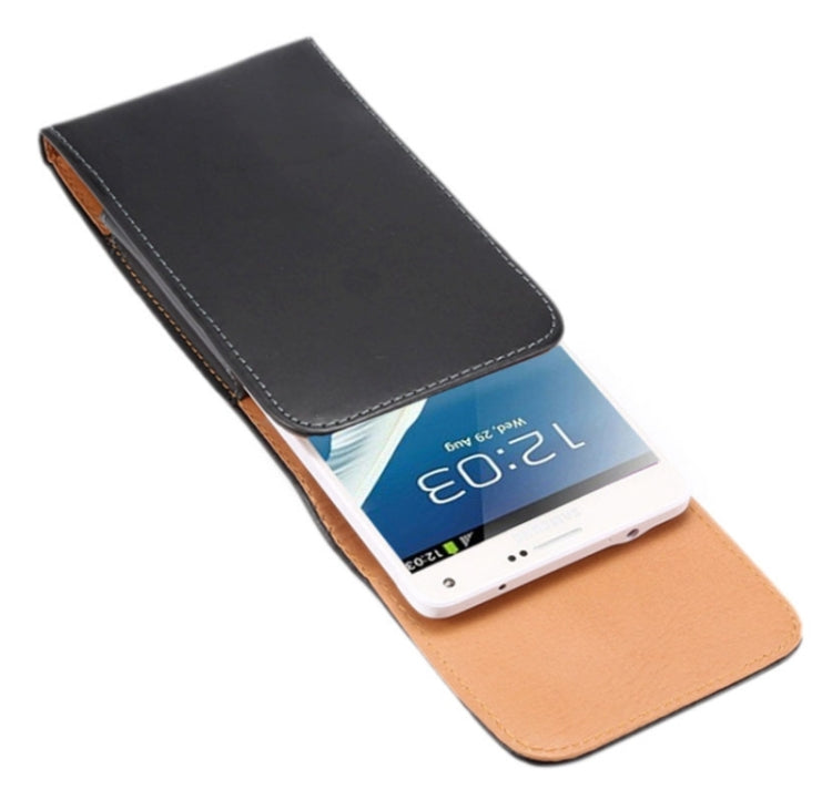 Crazy Horse Texture Vertical Flip Leather Case / Waist Bag with Back Splint for Galaxy Note 3 / N7100