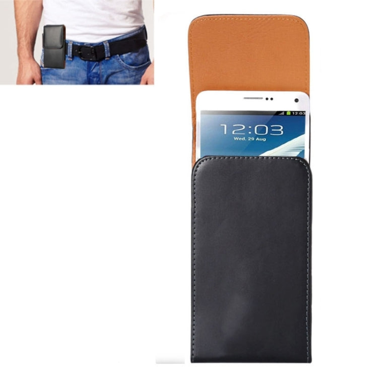 Crazy Horse Texture Vertical Flip Leather Case / Waist Bag with Back Splint for Galaxy Note 3 / N7100