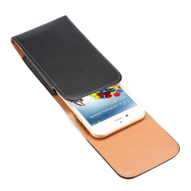 Crazy Horse Texture Vertical Flip Leather Case / Waist Bag with Back Splint for Galaxy S4 / i9500