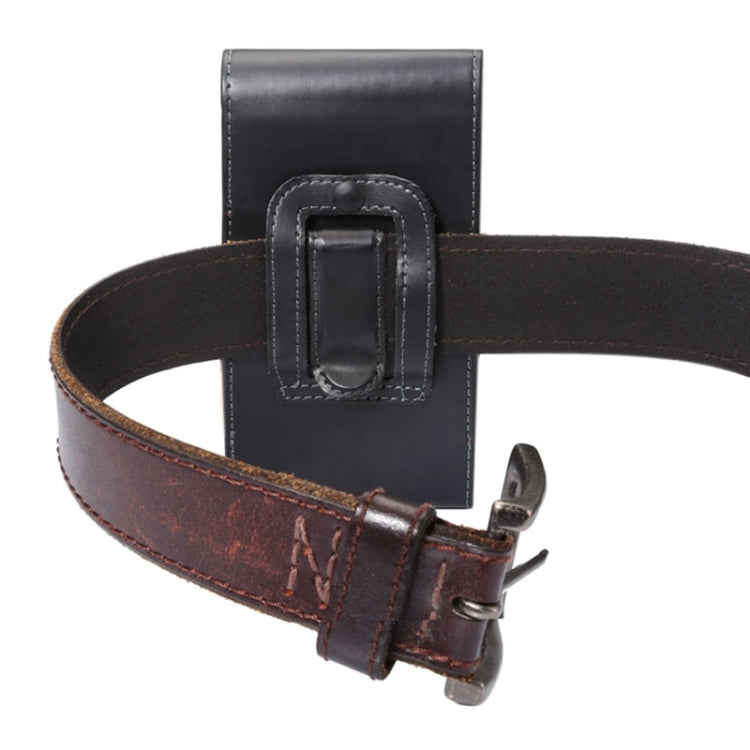 Crazy Horse Texture Vertical Flip Leather Case / Waist Bag with Back Splint for Galaxy S4 / i9500