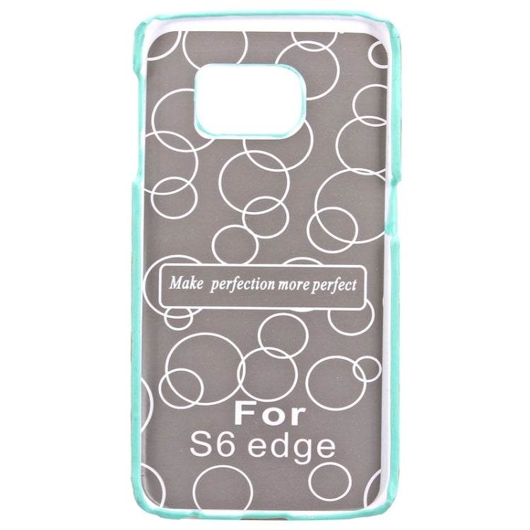 For Galaxy S6 Edge / G925 Diamond Pattern Bicolor Protective Case