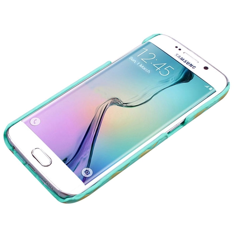 For Galaxy S6 Edge / G925 Diamond Pattern Bicolor Protective Case