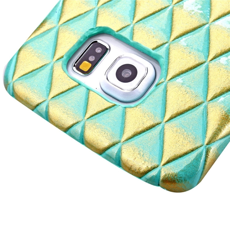 For Galaxy S6 Edge / G925 Diamond Pattern Bicolor Protective Case