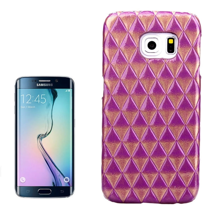 For Galaxy S6 Edge / G925 Diamond Pattern Bicolor Protective Case