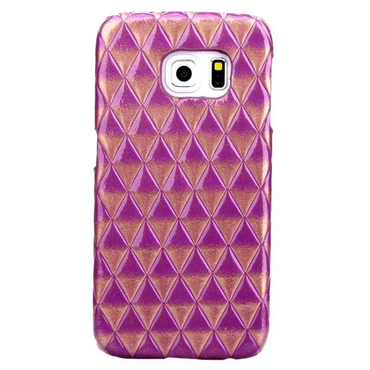 For Galaxy S6 Edge / G925 Diamond Pattern Bicolor Protective Case