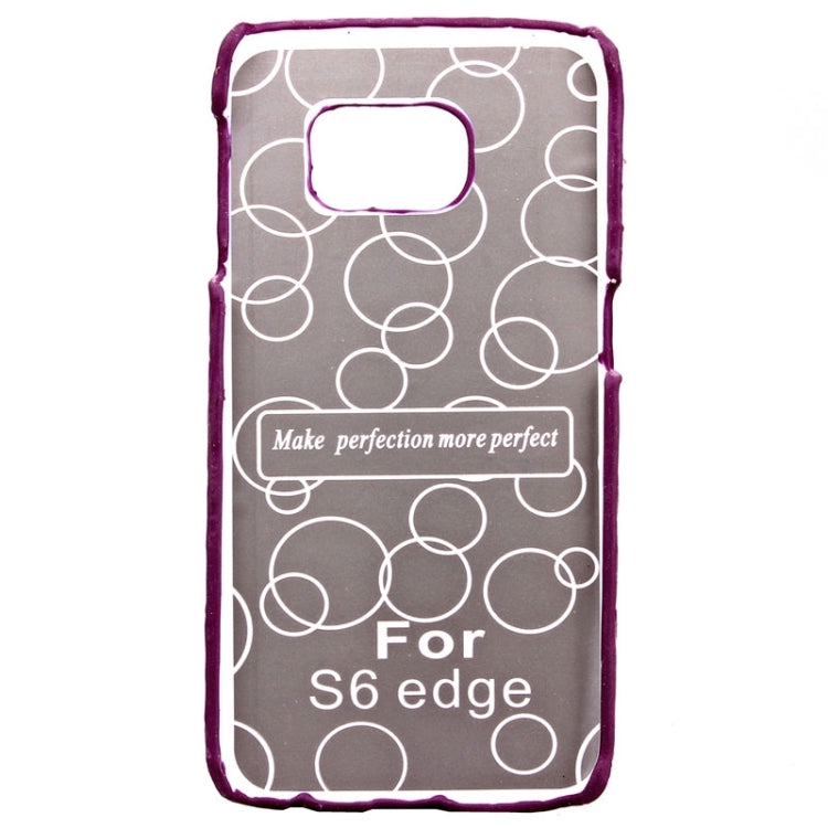 For Galaxy S6 Edge / G925 Diamond Pattern Bicolor Protective Case