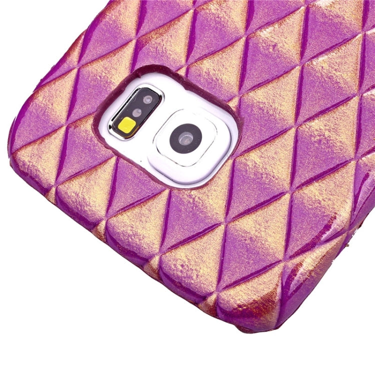 For Galaxy S6 Edge / G925 Diamond Pattern Bicolor Protective Case