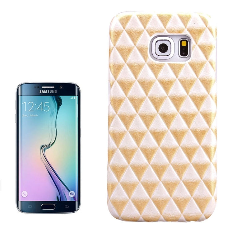 For Galaxy S6 Edge / G925 Diamond Pattern Bicolor Protective Case