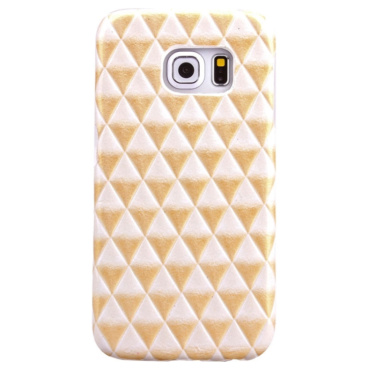 For Galaxy S6 Edge / G925 Diamond Pattern Bicolor Protective Case
