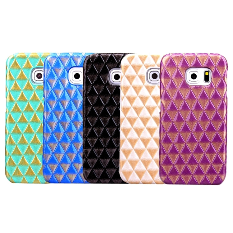 For Galaxy S6 Edge / G925 Diamond Pattern Bicolor Protective Case
