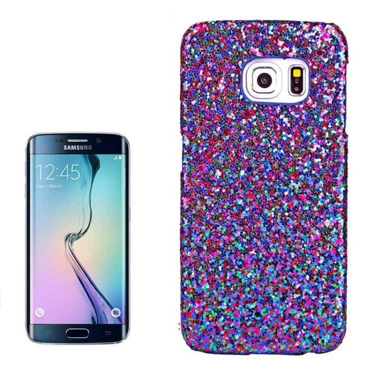 For Galaxy S6 Edge / G925 Ultra-Thin Shimmering Powder Pattern Paste Skin Protective Case