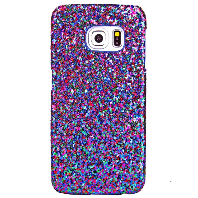 For Galaxy S6 Edge / G925 Ultra-Thin Shimmering Powder Pattern Paste Skin Protective Case
