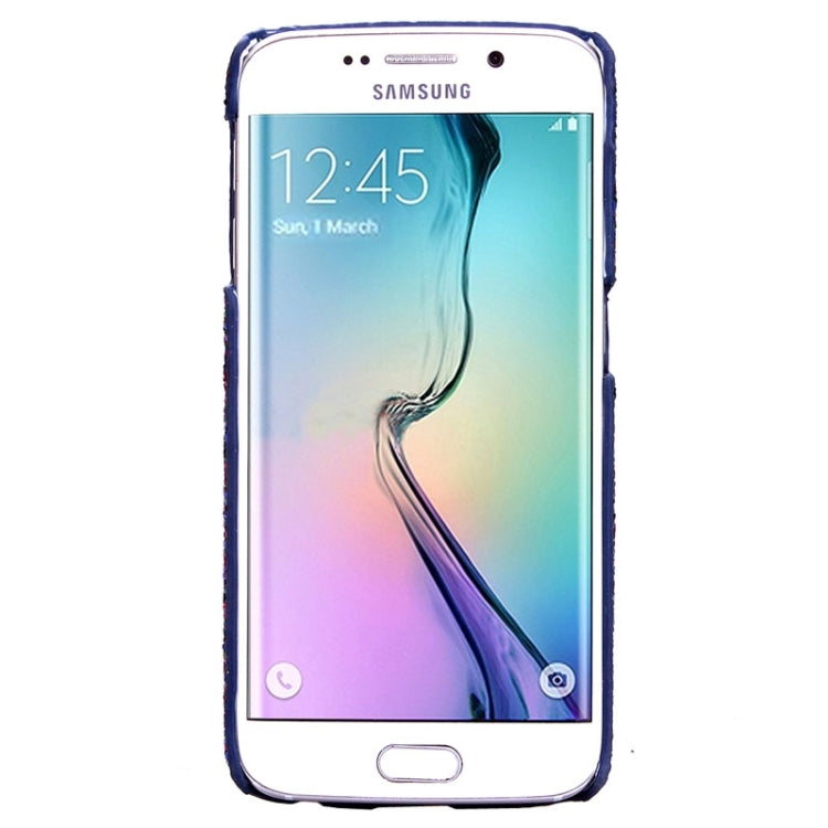 For Galaxy S6 Edge / G925 Ultra-Thin Shimmering Powder Pattern Paste Skin Protective Case