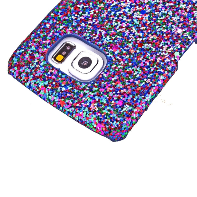 For Galaxy S6 Edge / G925 Ultra-Thin Shimmering Powder Pattern Paste Skin Protective Case