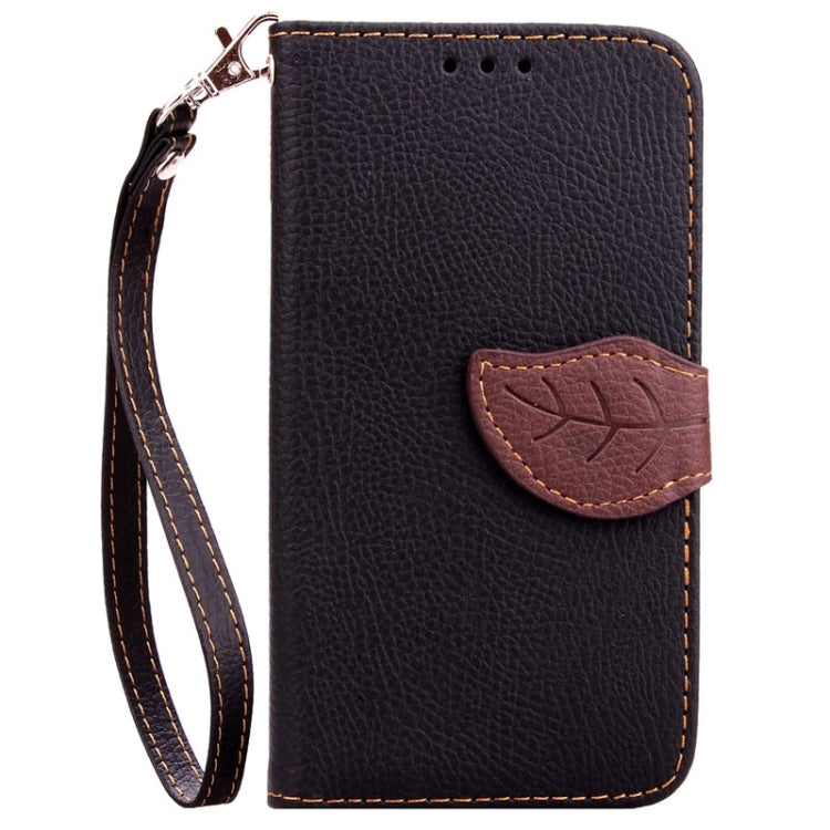 Leaf Magnetic Snap Litchi Texture Horizontal Flip Leather Case with Card Slots & Wallet & Holder & Lanyard for Galaxy Core Prime / G360