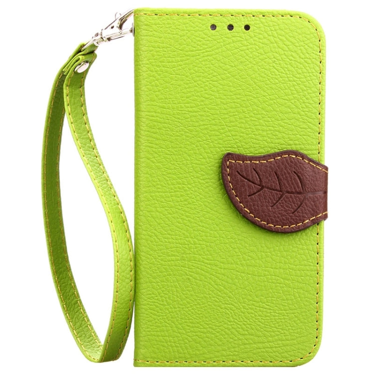Leaf Magnetic Snap Litchi Texture Horizontal Flip Leather Case with Card Slots & Wallet & Holder & Lanyard for Galaxy Core Prime / G360