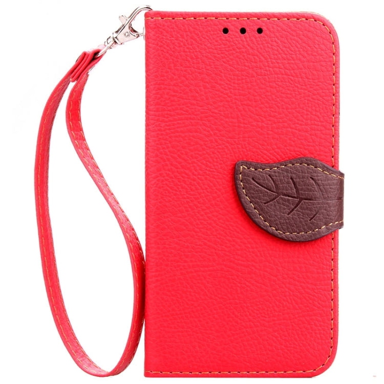Leaf Magnetic Snap Litchi Texture Horizontal Flip Leather Case with Card Slots & Wallet & Holder & Lanyard for Galaxy Core Prime / G360