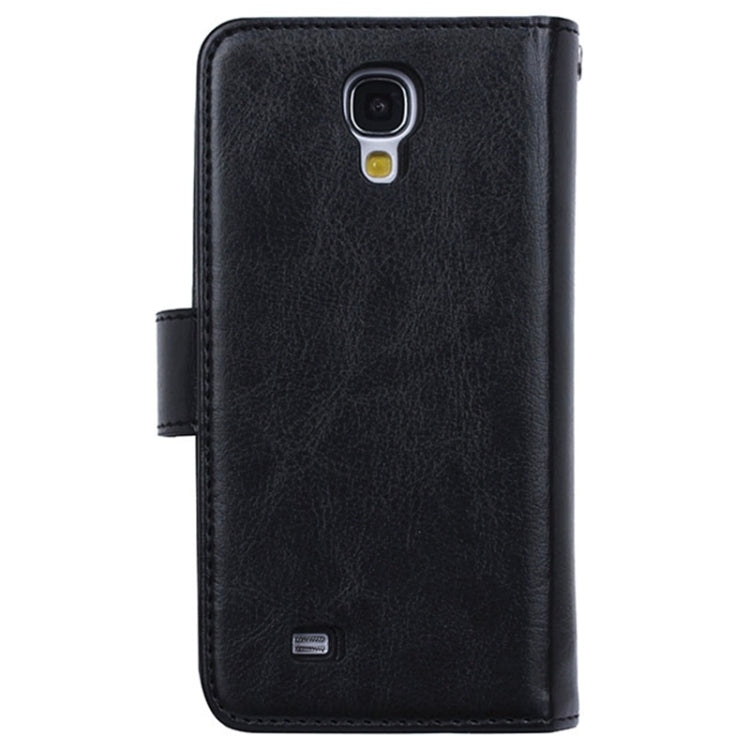 Multifunctional Crazy Horse Texture Horizontal Flip Solid Color Leather Case with Nine Card Slots & Wallet for Galaxy S4 / i9500