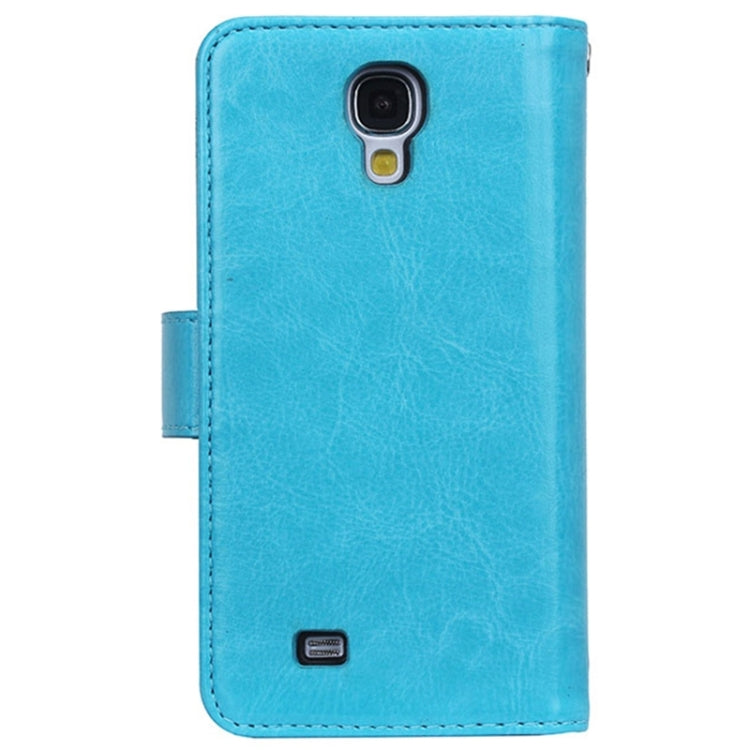 Multifunctional Crazy Horse Texture Horizontal Flip Solid Color Leather Case with Nine Card Slots & Wallet for Galaxy S4 / i9500