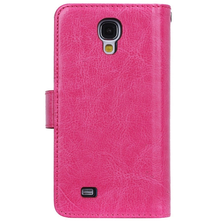 Multifunctional Crazy Horse Texture Horizontal Flip Solid Color Leather Case with Nine Card Slots & Wallet for Galaxy S4 / i9500