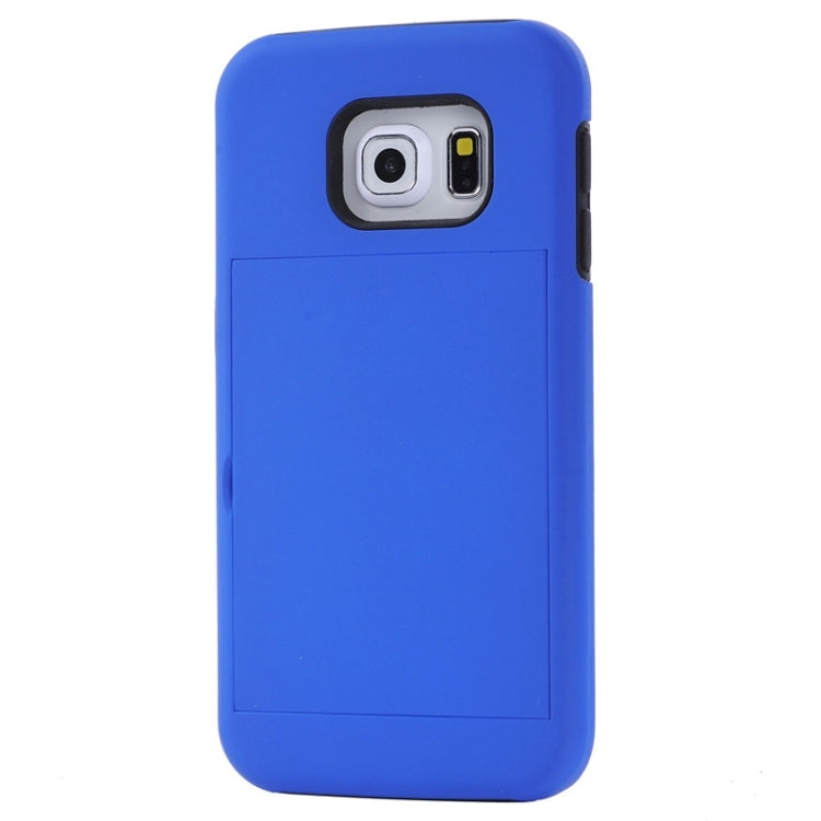 For Galaxy S6 Edge / G925 Solid Color Combination Case with Holder and Card Slot