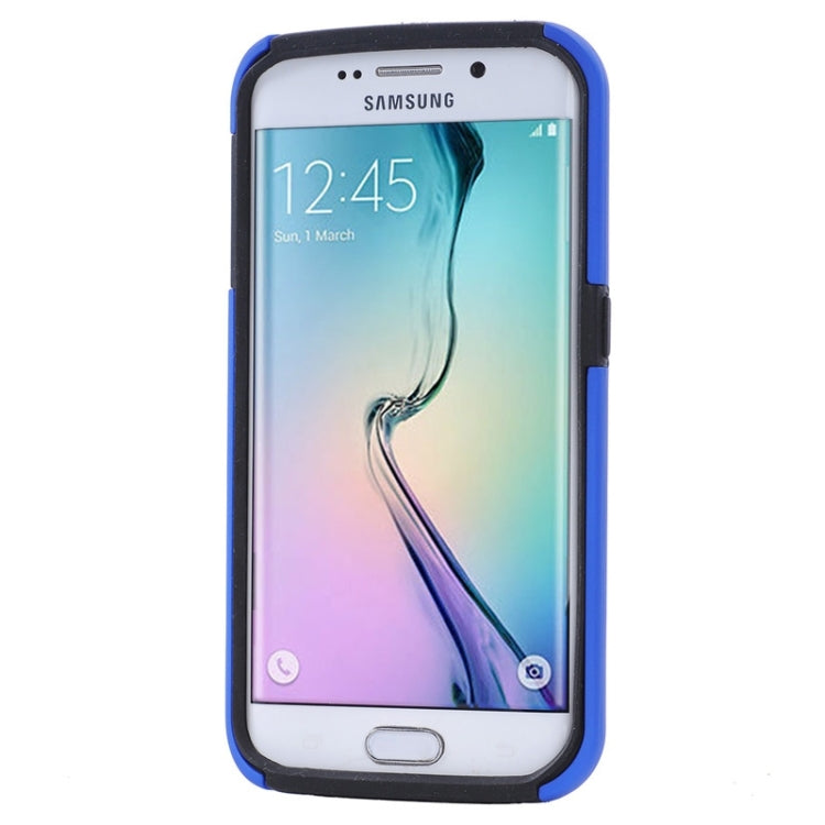 For Galaxy S6 Edge / G925 Solid Color Combination Case with Holder and Card Slot