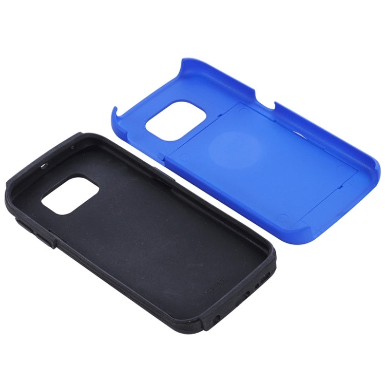 For Galaxy S6 Edge / G925 Solid Color Combination Case with Holder and Card Slot