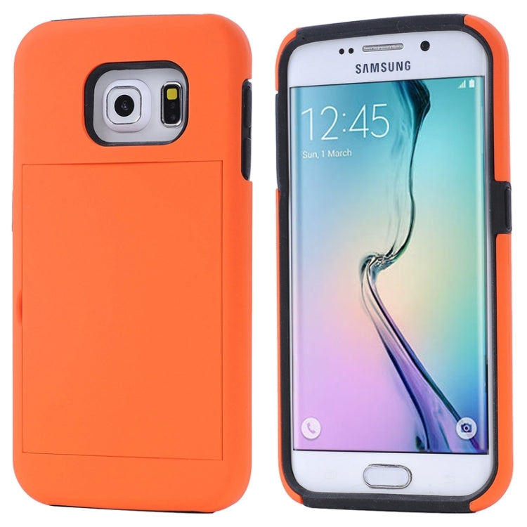 For Galaxy S6 Edge / G925 Solid Color Combination Case with Holder and Card Slot