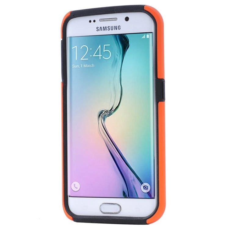 For Galaxy S6 Edge / G925 Solid Color Combination Case with Holder and Card Slot