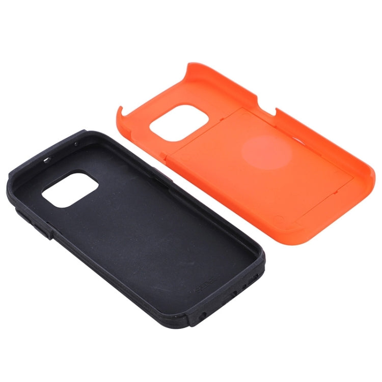For Galaxy S6 Edge / G925 Solid Color Combination Case with Holder and Card Slot