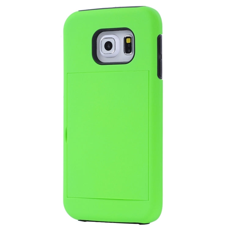 For Galaxy S6 Edge / G925 Solid Color Combination Case with Holder and Card Slot