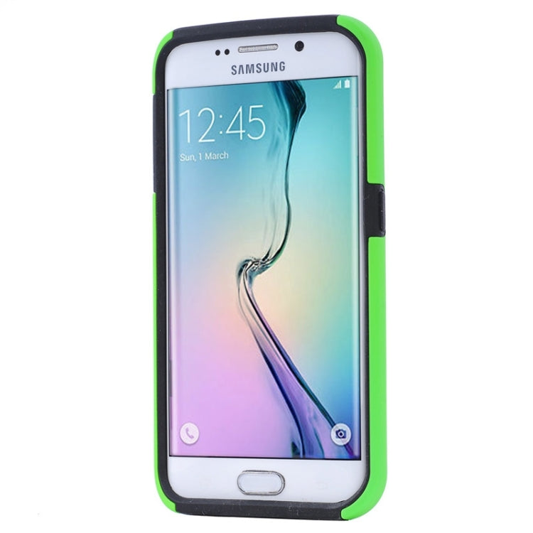 For Galaxy S6 Edge / G925 Solid Color Combination Case with Holder and Card Slot