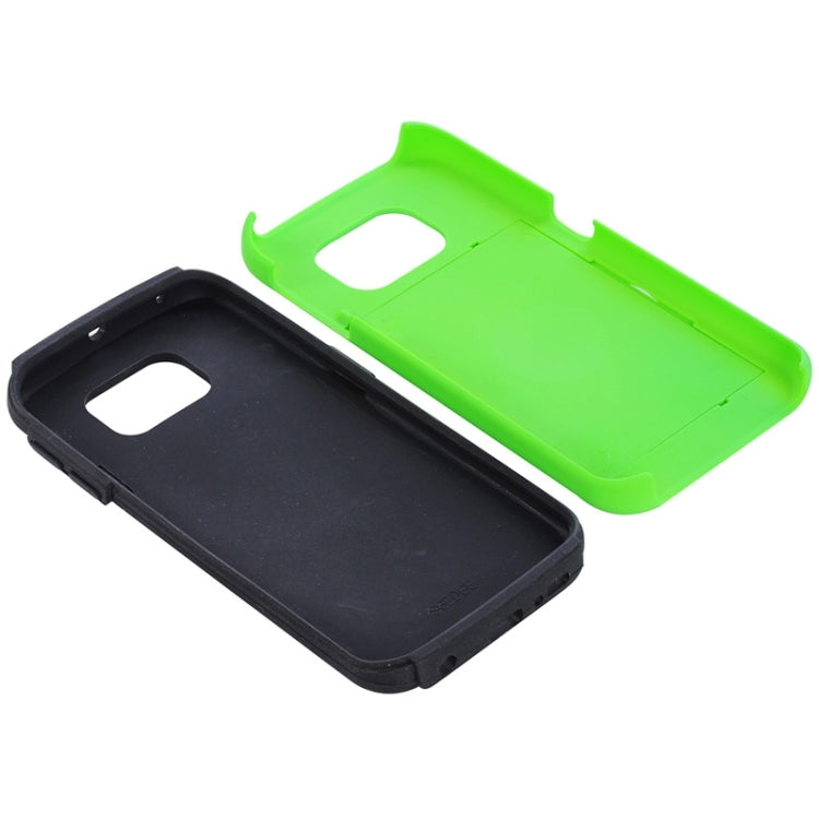 For Galaxy S6 Edge / G925 Solid Color Combination Case with Holder and Card Slot
