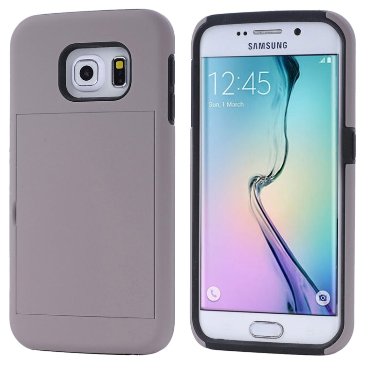 For Galaxy S6 Edge / G925 Solid Color Combination Case with Holder and Card Slot