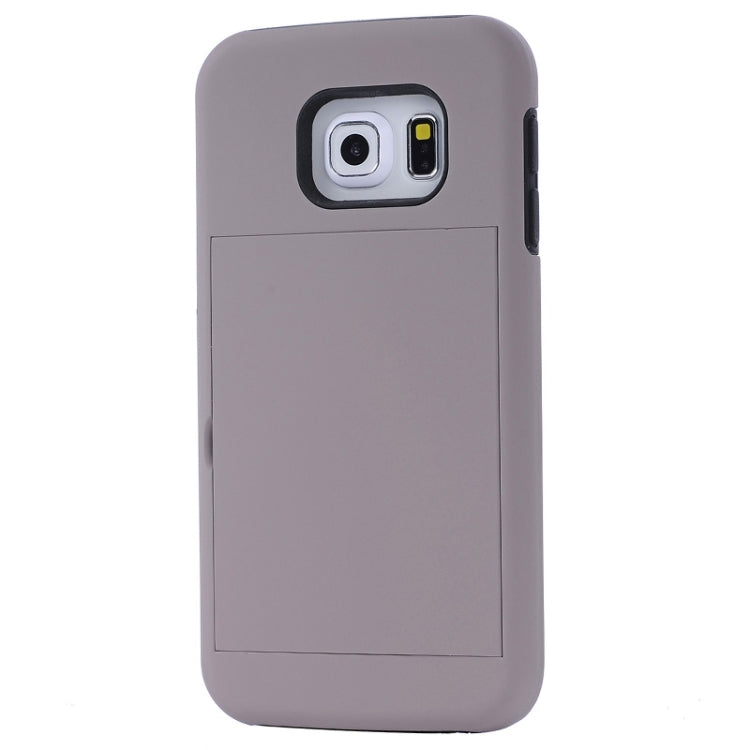 For Galaxy S6 Edge / G925 Solid Color Combination Case with Holder and Card Slot
