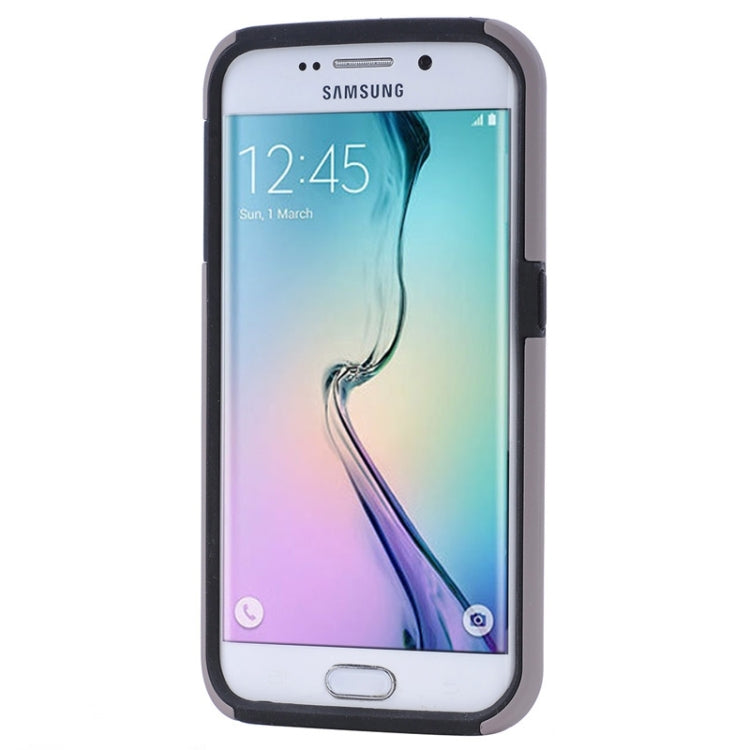 For Galaxy S6 Edge / G925 Solid Color Combination Case with Holder and Card Slot