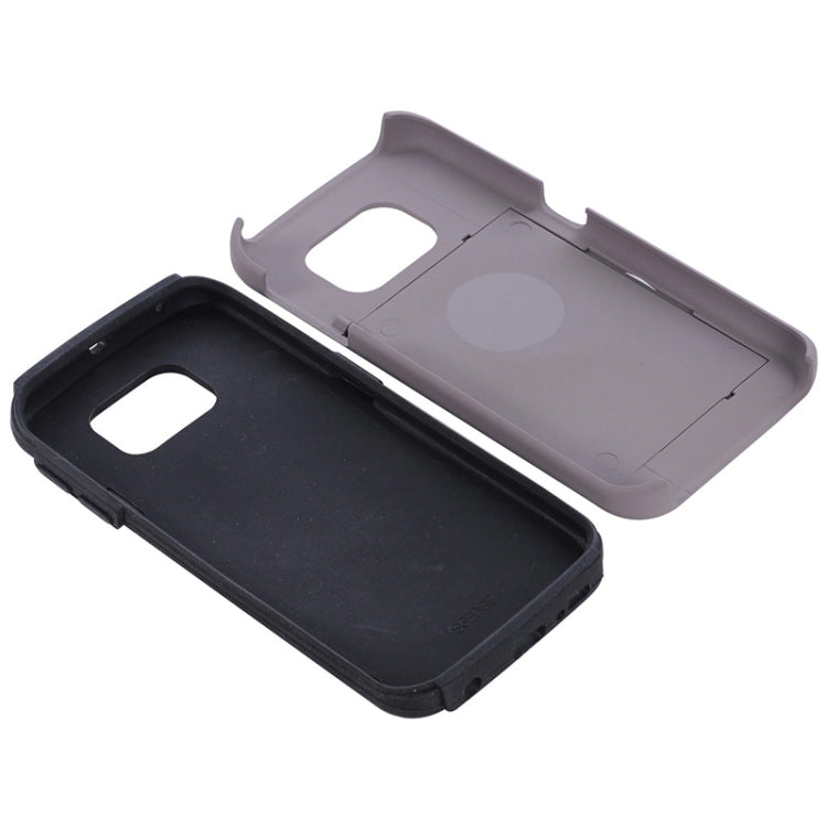 For Galaxy S6 Edge / G925 Solid Color Combination Case with Holder and Card Slot