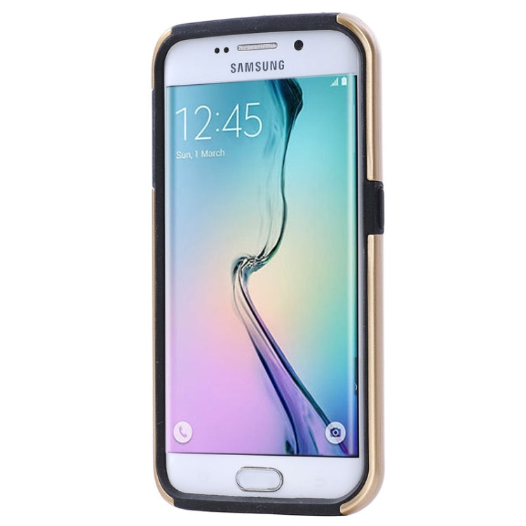 For Galaxy S6 Edge / G925 Solid Color Combination Case with Holder and Card Slot