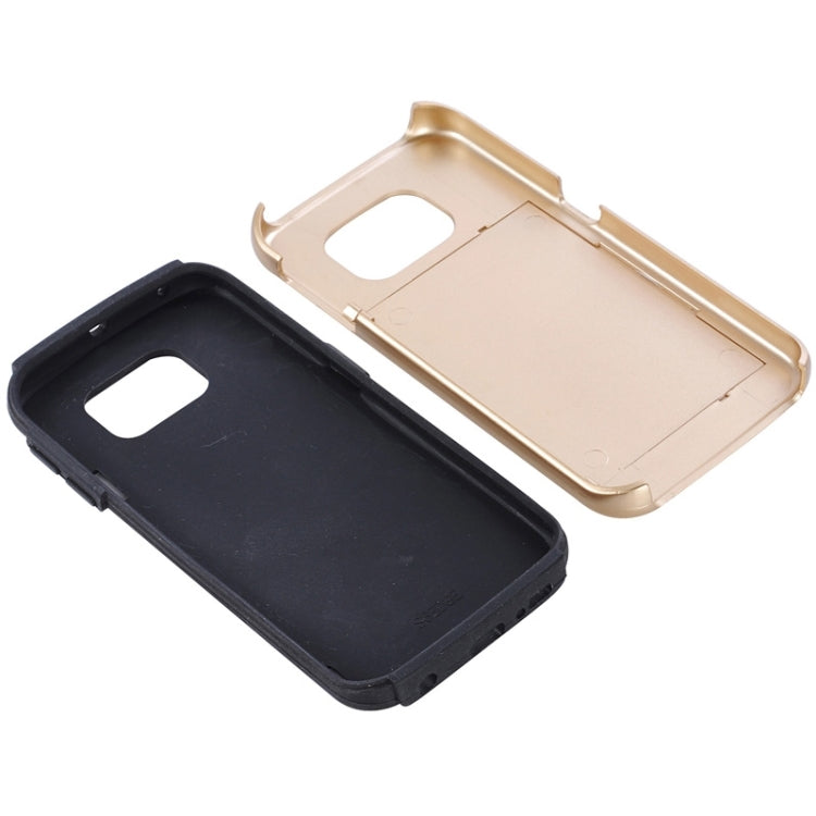 For Galaxy S6 Edge / G925 Solid Color Combination Case with Holder and Card Slot
