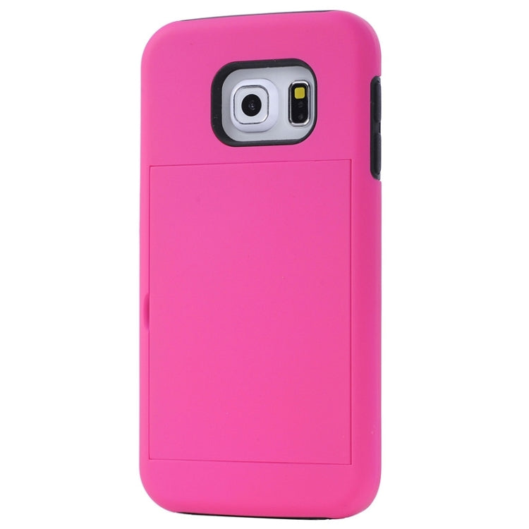For Galaxy S6 Edge / G925 Solid Color Combination Case with Holder and Card Slot