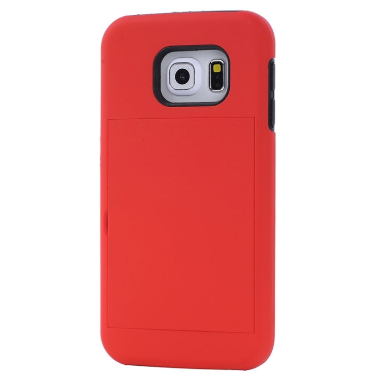 For Galaxy S6 Edge / G925 Solid Color Combination Case with Holder and Card Slot