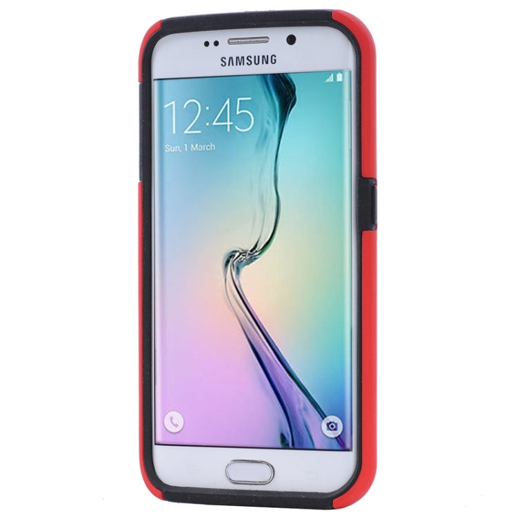 For Galaxy S6 Edge / G925 Solid Color Combination Case with Holder and Card Slot