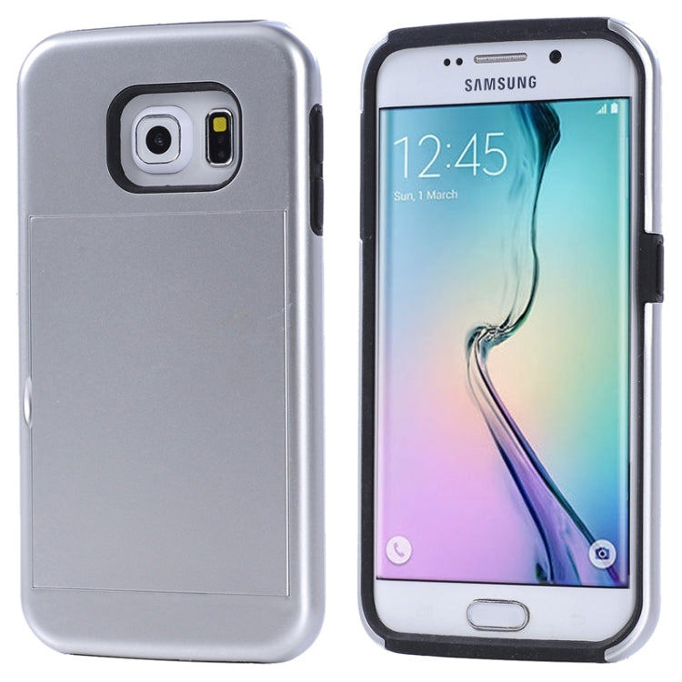 For Galaxy S6 Edge / G925 Solid Color Combination Case with Holder and Card Slot