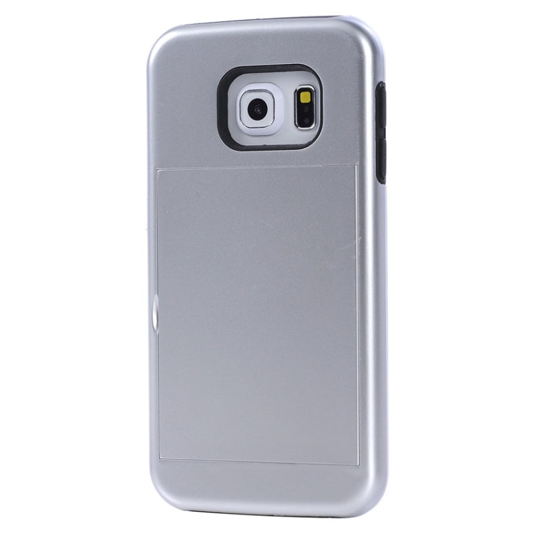 For Galaxy S6 Edge / G925 Solid Color Combination Case with Holder and Card Slot