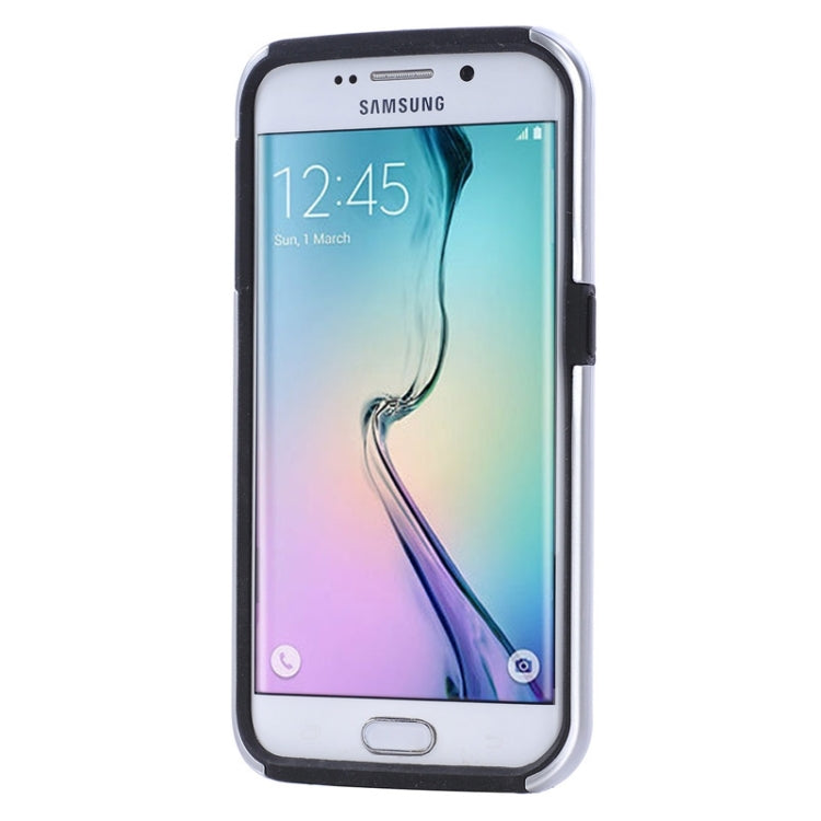 For Galaxy S6 Edge / G925 Solid Color Combination Case with Holder and Card Slot