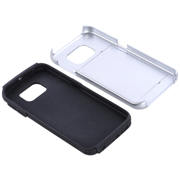 For Galaxy S6 Edge / G925 Solid Color Combination Case with Holder and Card Slot